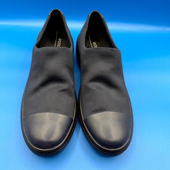 Ecco Soft 7 Wedge Soft Shoes Women's Size US 9 Blue Waterproof Slip On Round Toe - Picture 6 of 9